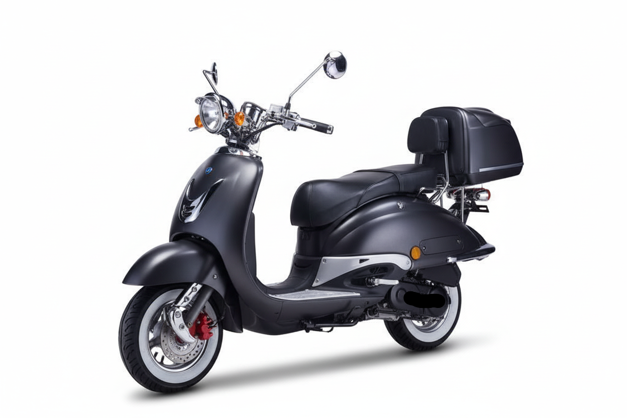 Strada - 50 ccm Euro 5 mattschwarz - Sitzbank schwarz - Heute bestellen, Vorfreude sichern - Lieferung startet Ende September