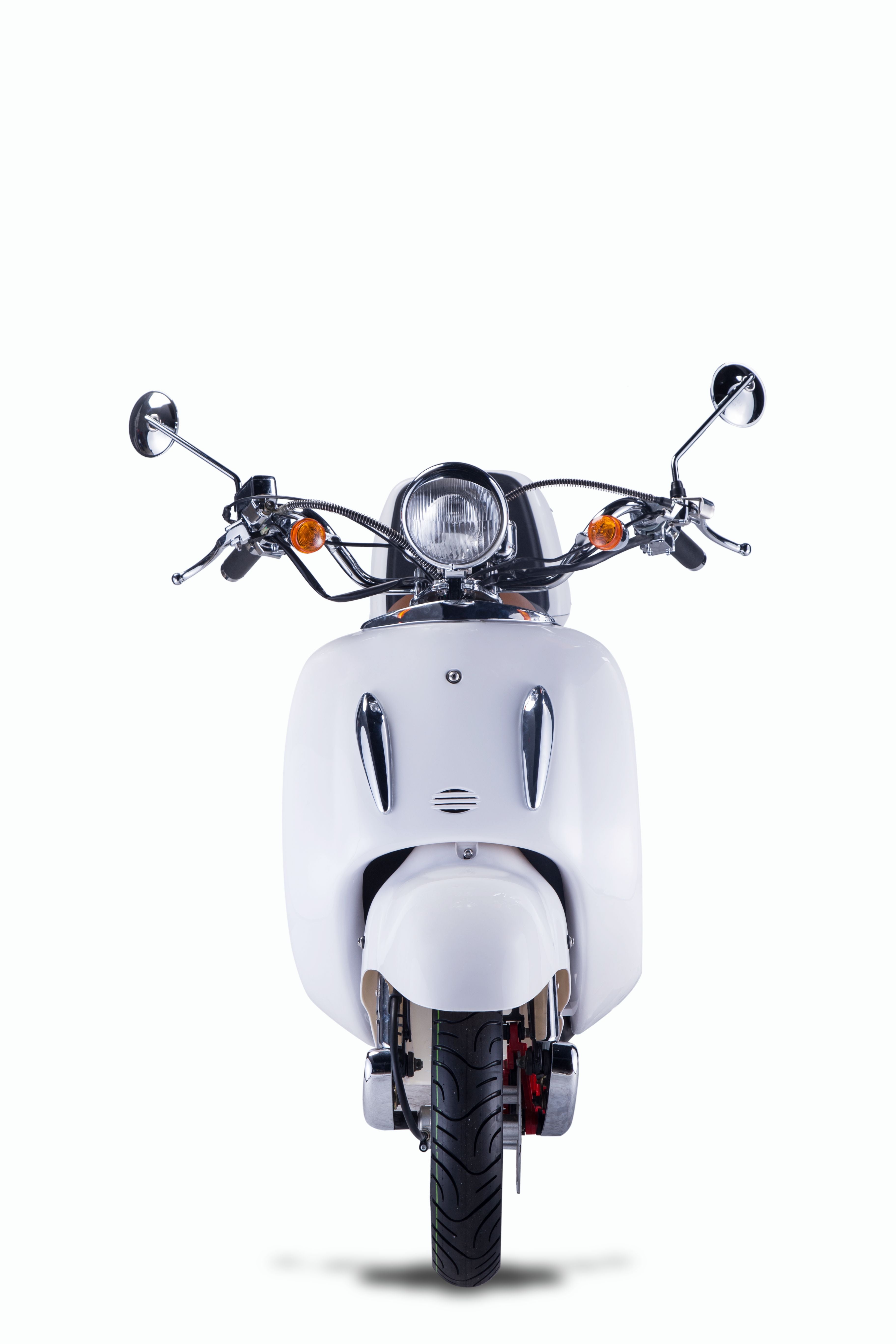 Strada - 125 ccm Euro 5+ weiß - Sitzbank braun - Heute bestellen, Vorfreude sichern - Lieferung startet Ende September