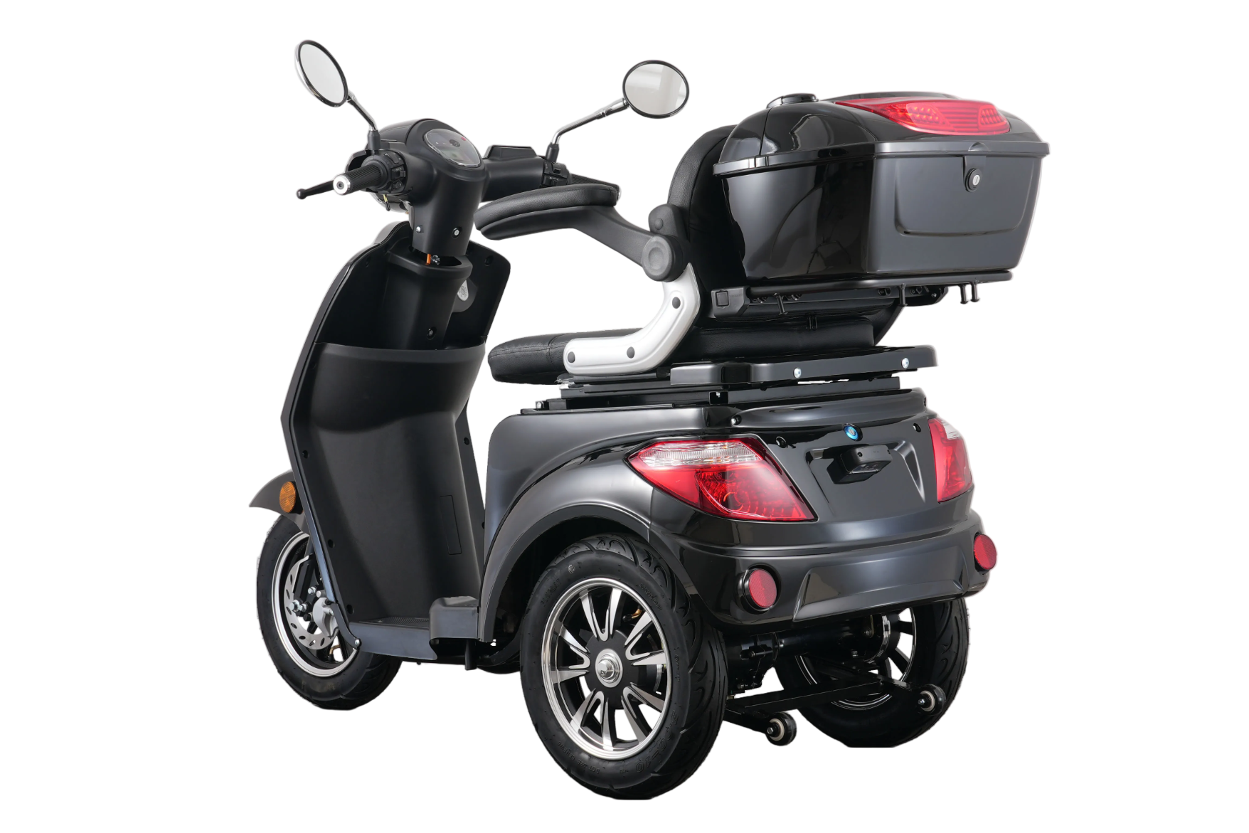 Seniorenmobil AM E-Trike Pro - schwarz mit Hardkoffer