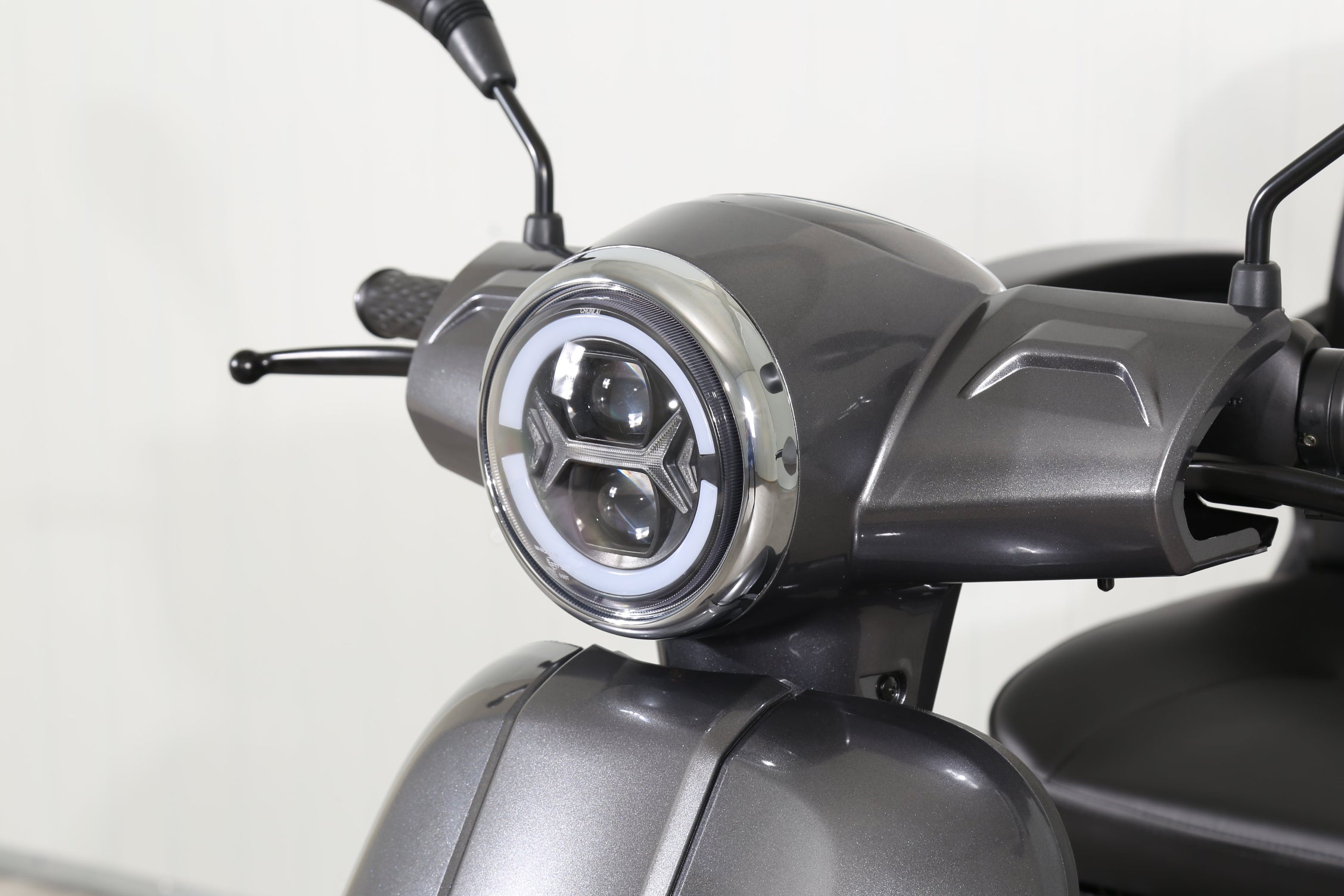 Seniorenmobil AM E-Rider 1000, 25 km/h - grau mit Top Case