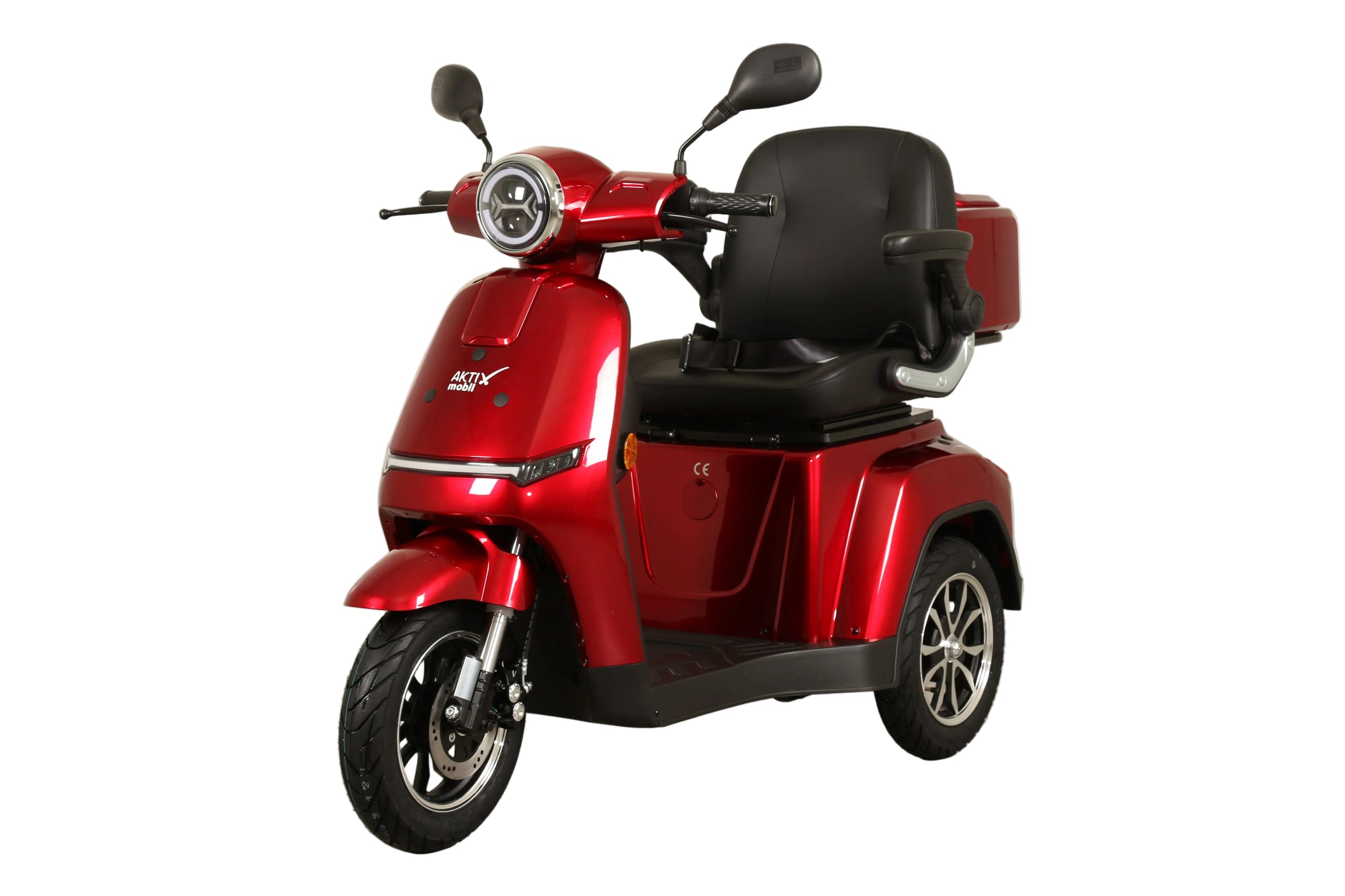 Seniorenmobil AM E-Rider 1000, 25 km/h - rot mit Top Case