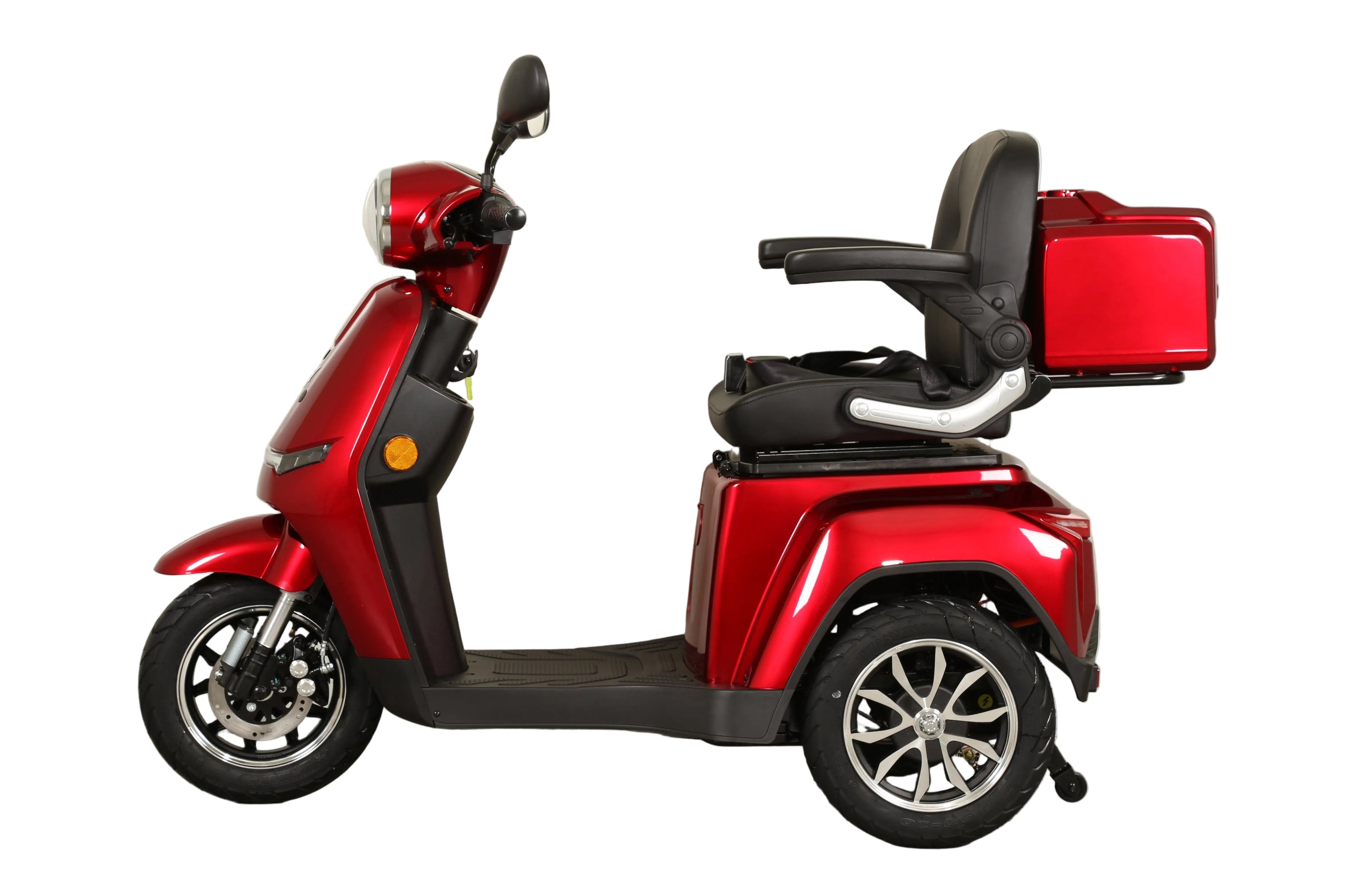 Seniorenmobil AM E-Rider 1000, 25 km/h - rot mit Top Case