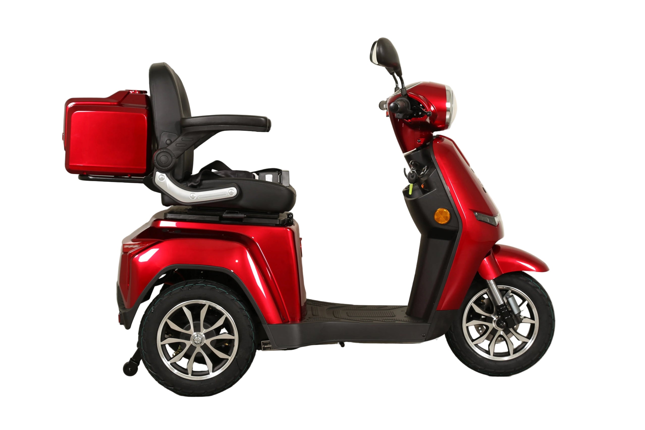 Seniorenmobil AM E-Rider 1000, 25 km/h - rot mit Top Case