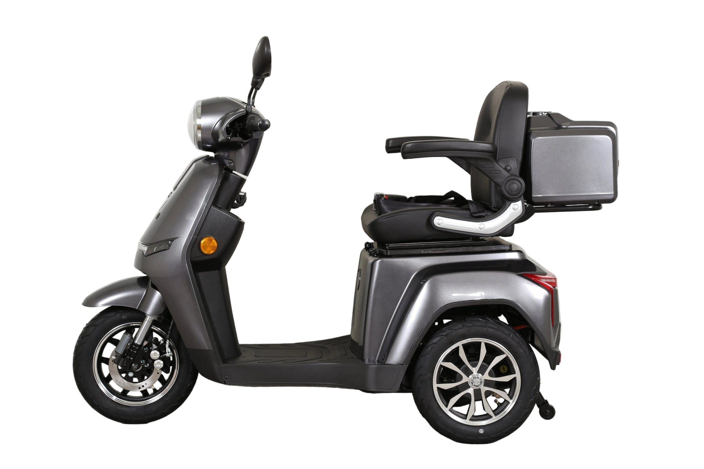 Seniorenmobil AM E-Rider 1000, 25 km/h - grau mit Top Case