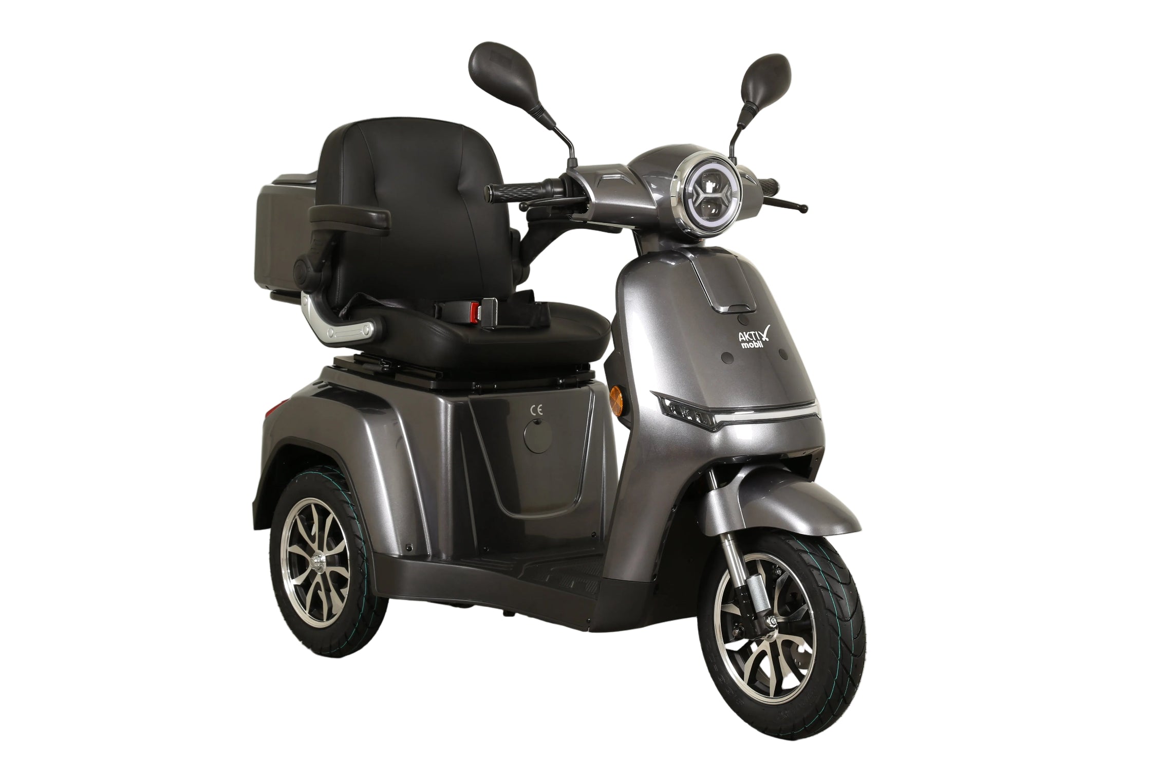 Seniorenmobil AM E-Rider 1000, 25 km/h - grau mit Top Case