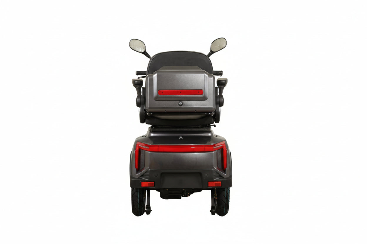 Seniorenmobil AM E-Rider 1000, 25 km/h - grau mit Top Case