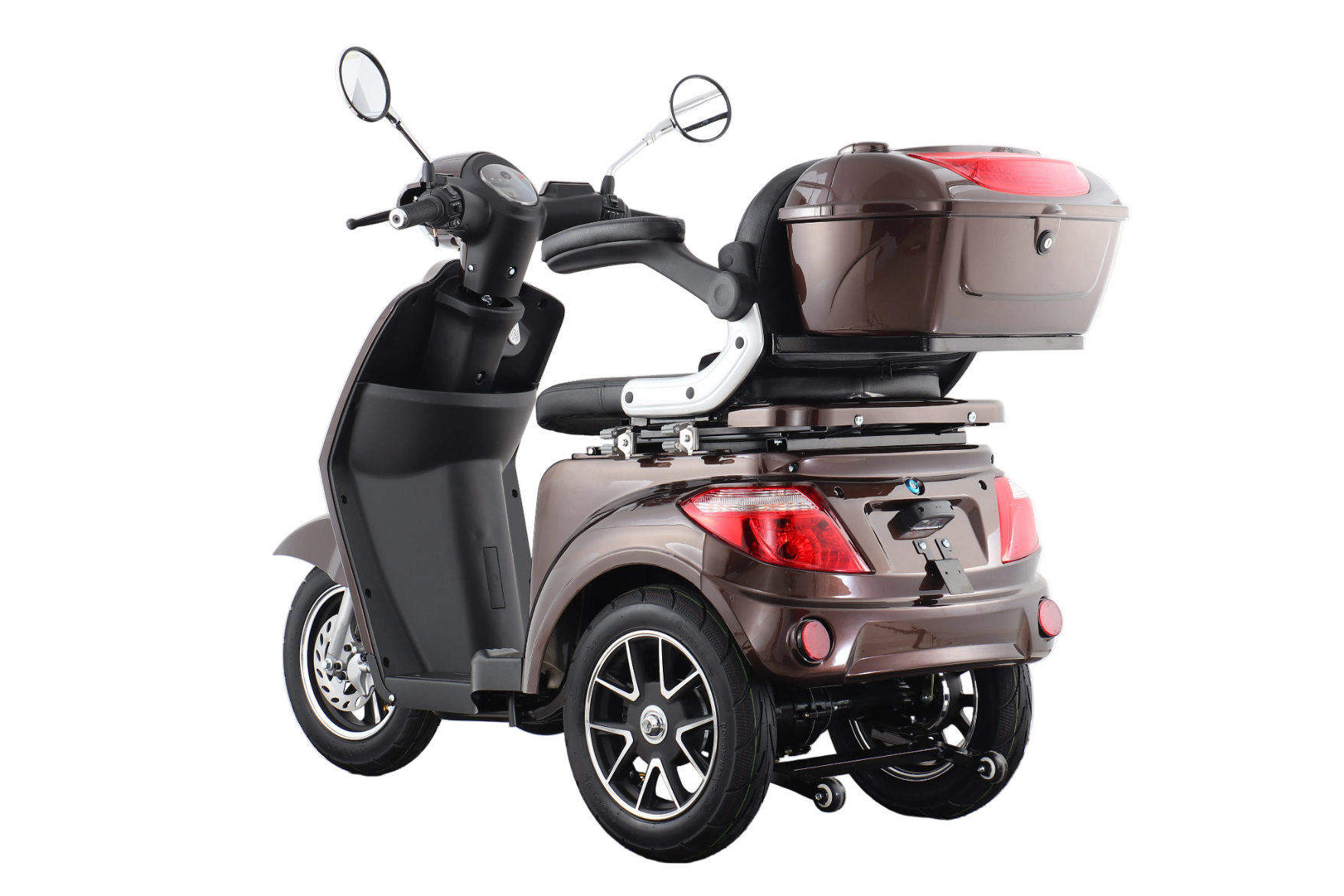 Seniorenmobil AM E-Trike Pro - braun mit Hardkoffer