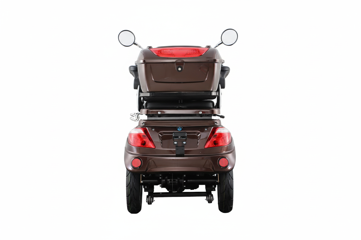 Seniorenmobil AM E-Trike Pro - braun mit Hardkoffer