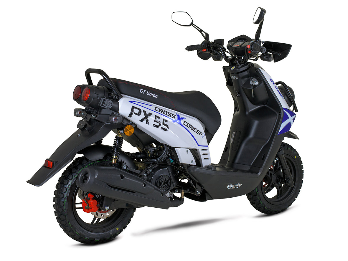 PX55 Cross Concept 125ccm Euro 5+ blau-weiss ab Ende August wieder verfügbar