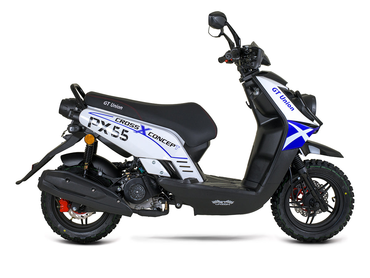 PX55 Cross Concept 125ccm Euro 5+ blau-weiss ab Ende August wieder verfügbar