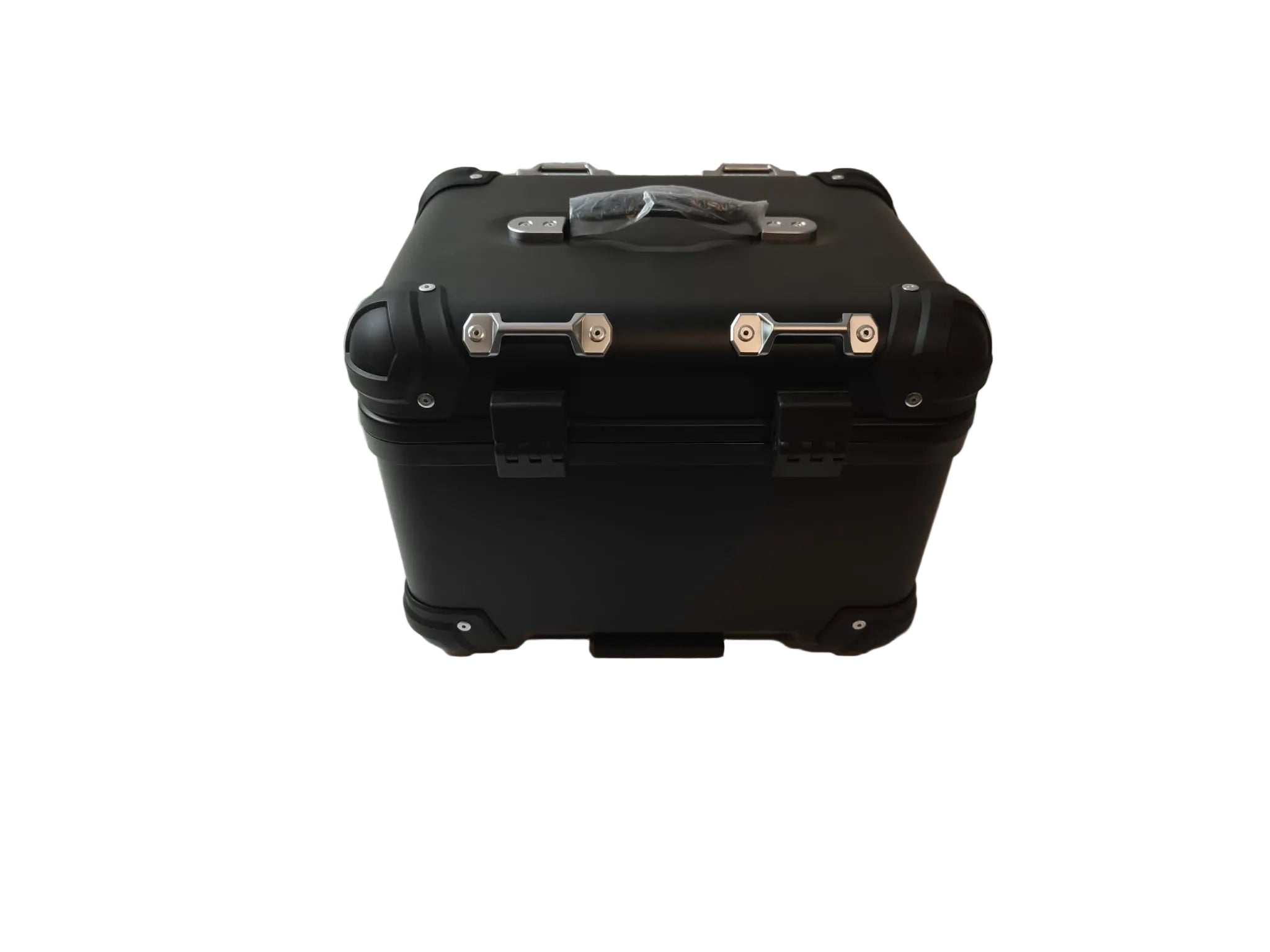 Top Case universal 30 Liter schwarz - Alu Optik - ABS Kunststoff - Rückenpolster