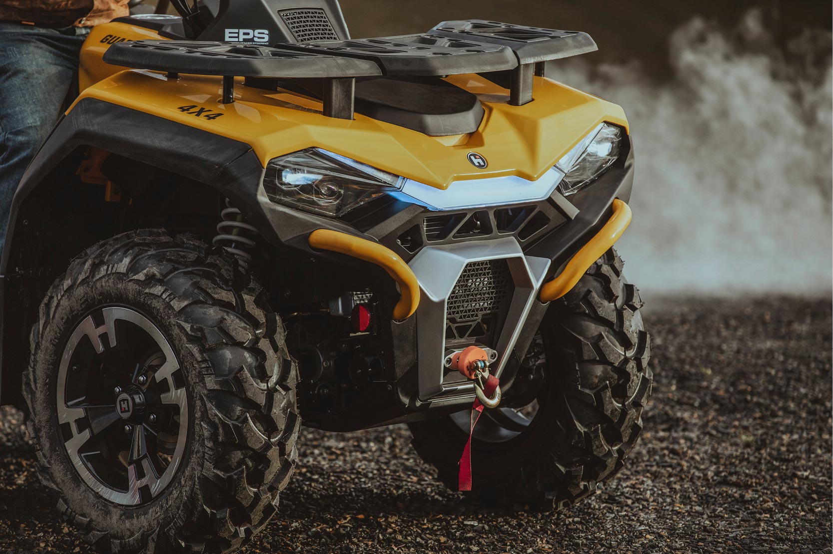 Hisun - ATV Guardian 400 31 PS 400ccm - schwarz - Lenkerschutz, Gepäckträger vorne & hinten
