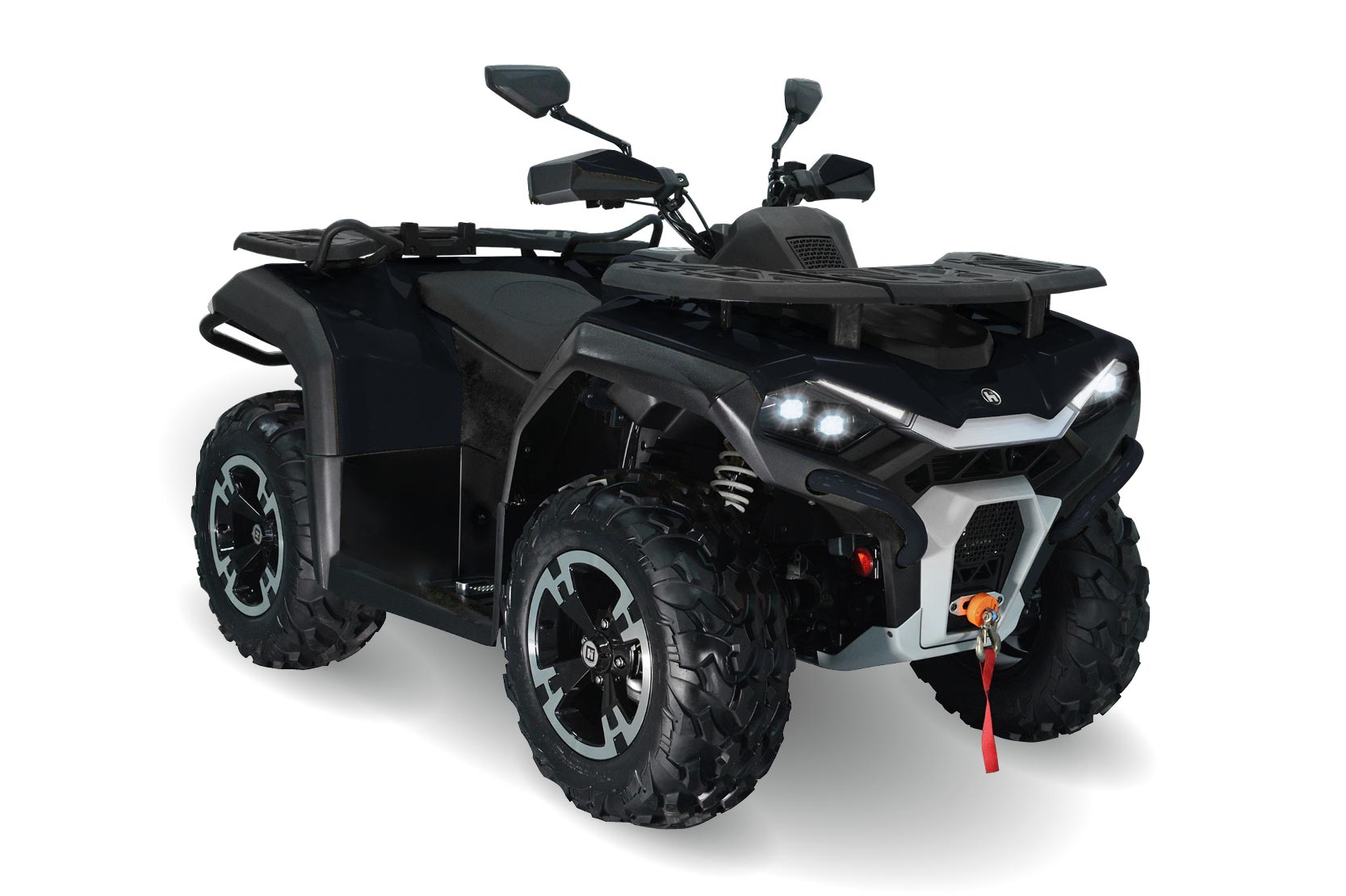 Hisun - ATV Guardian 400 31 PS 400ccm - schwarz - Lenkerschutz, Gepäckträger vorne & hinten