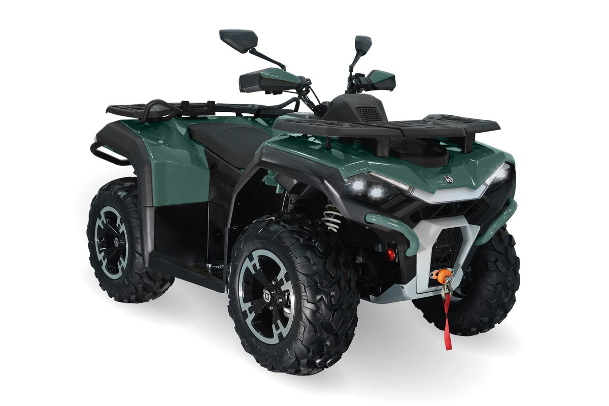 Hisun - ATV Guardian 400 31 PS 400ccm - seegrün - Lenkerschutz, Gepäckträger vorne & hinten & Rückenlehne