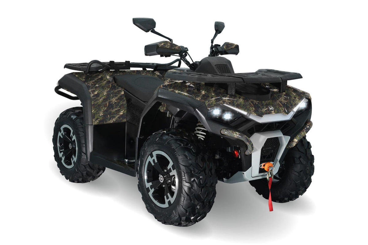 Hisun - ATV Guardian 400 31 PS 400ccm - waldcamouflage - Lenkerschutz, Gepäckträger vorne & hinten