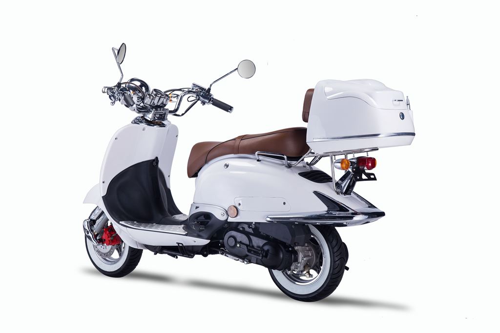Strada - 50 ccm Euro 5 weiß - Sitzbank Farbe wählbar  - Heute bestellen, Vorfreude sichern - Lieferung startet Ende September