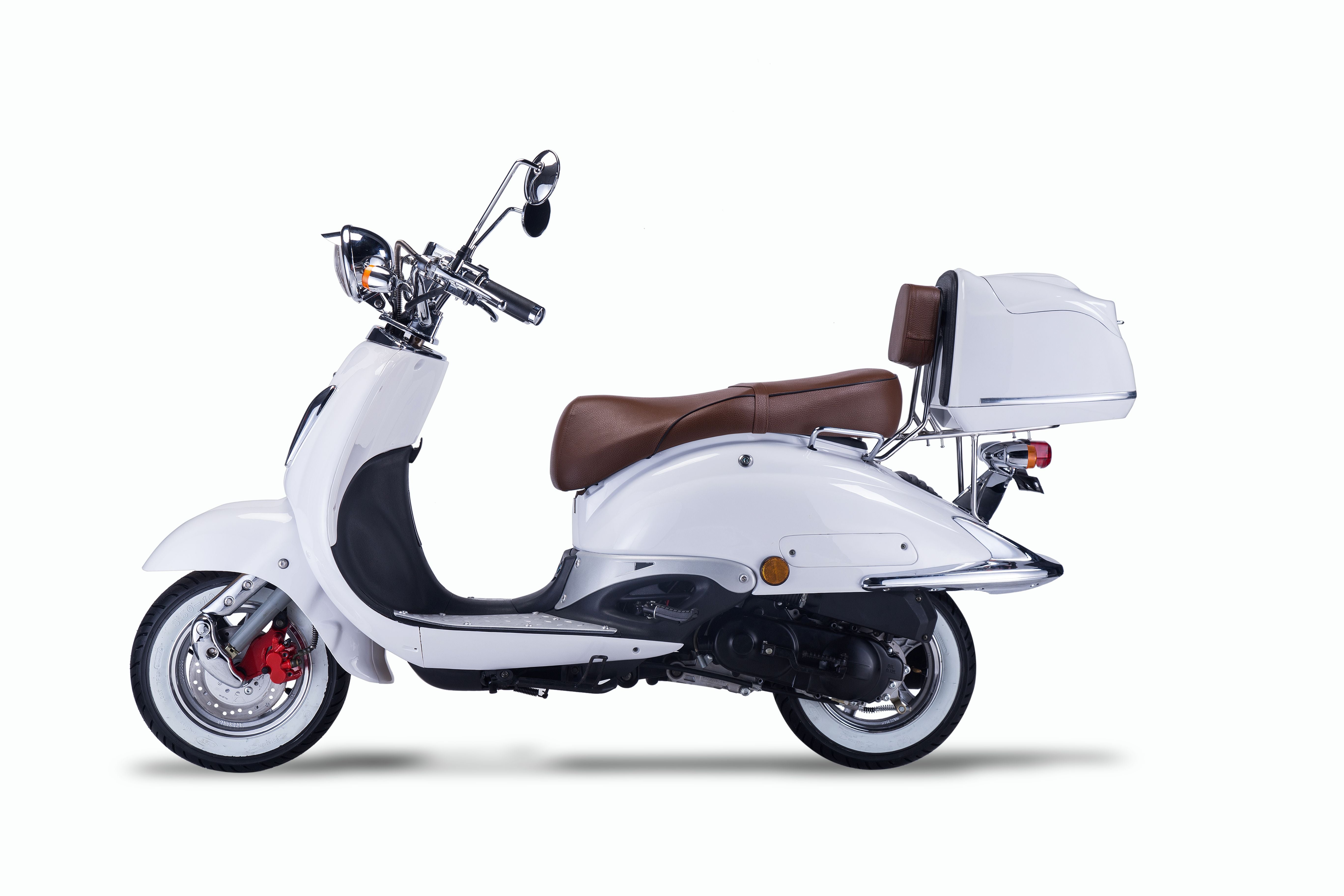 Strada - 50 ccm Euro 5 weiß - Sitzbank Farbe wählbar  - Heute bestellen, Vorfreude sichern - Lieferung startet Ende September