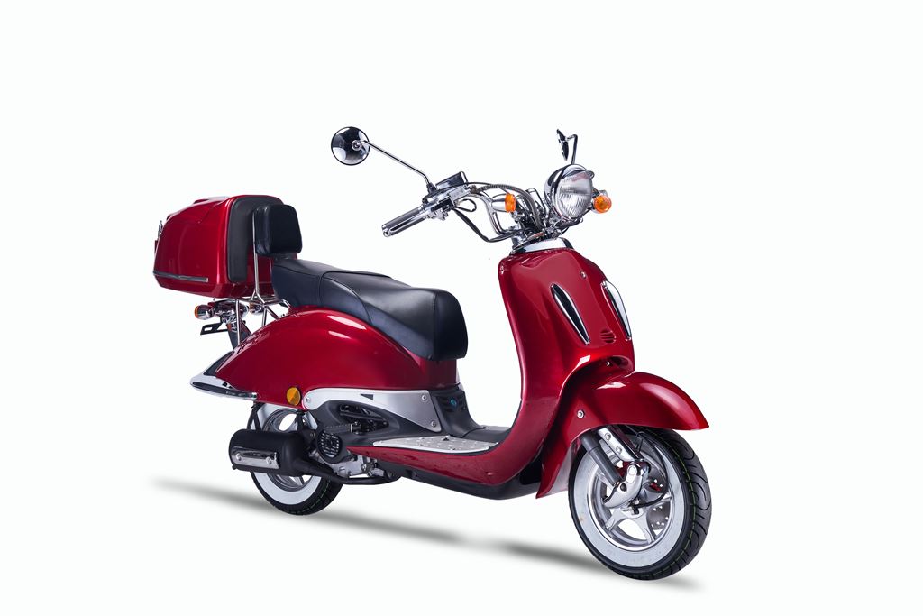 Strada - 50 ccm Euro 5 rot - Sitzbank schwarz - Heute bestellen, Vorfreude sichern - Lieferung startet Ende September