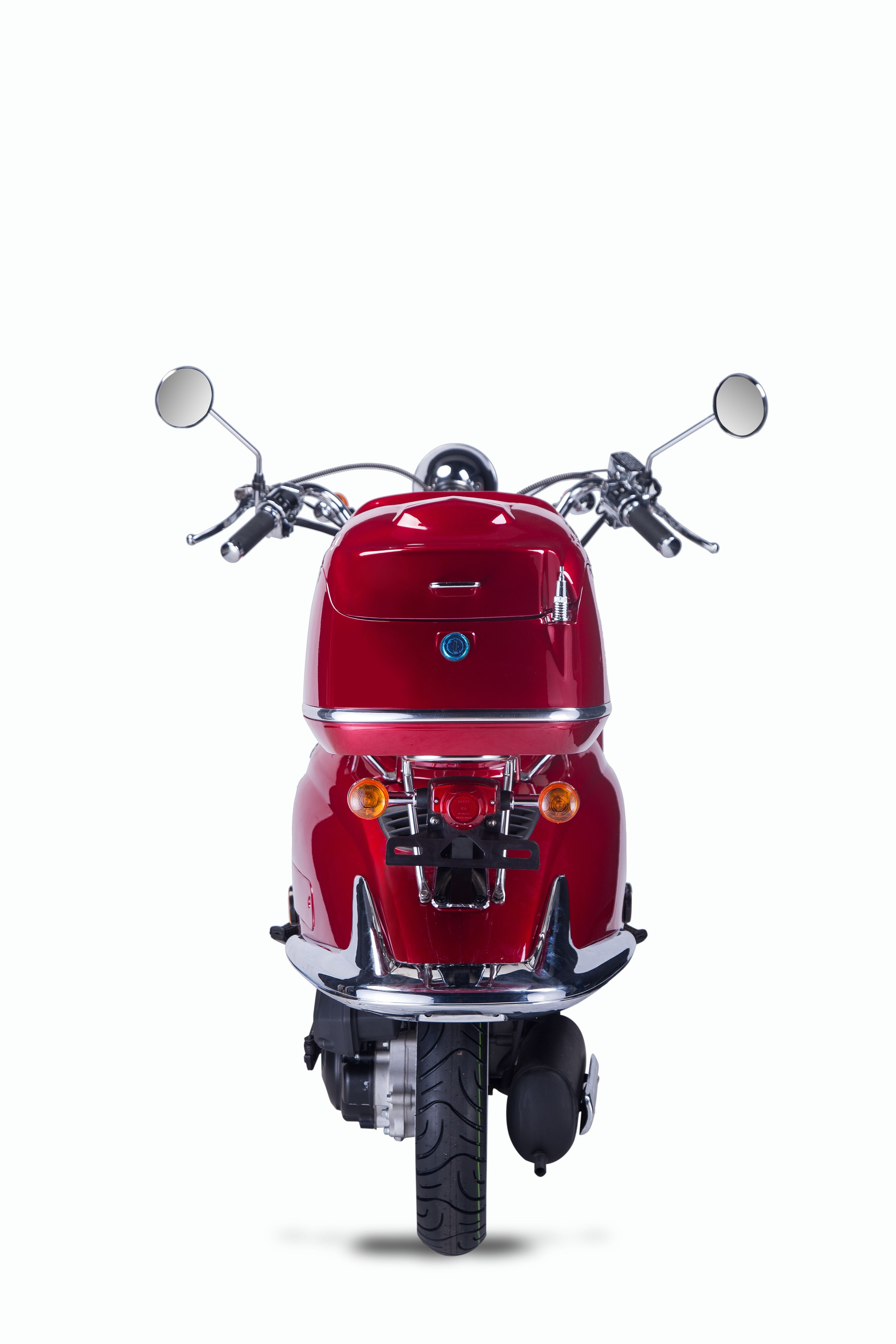 Strada - 50 ccm Euro 5 rot - Sitzbank weiß - Heute bestellen, Vorfreude sichern - Lieferung startet Ende September