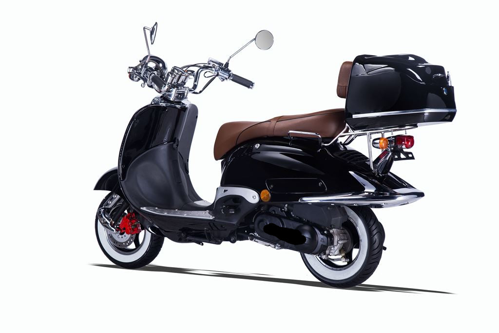 Strada - 125 ccm Euro 5+ schwarz - Sitzbank Farbe wählbar  - Heute bestellen, Vorfreude sichern - Lieferung startet Ende September