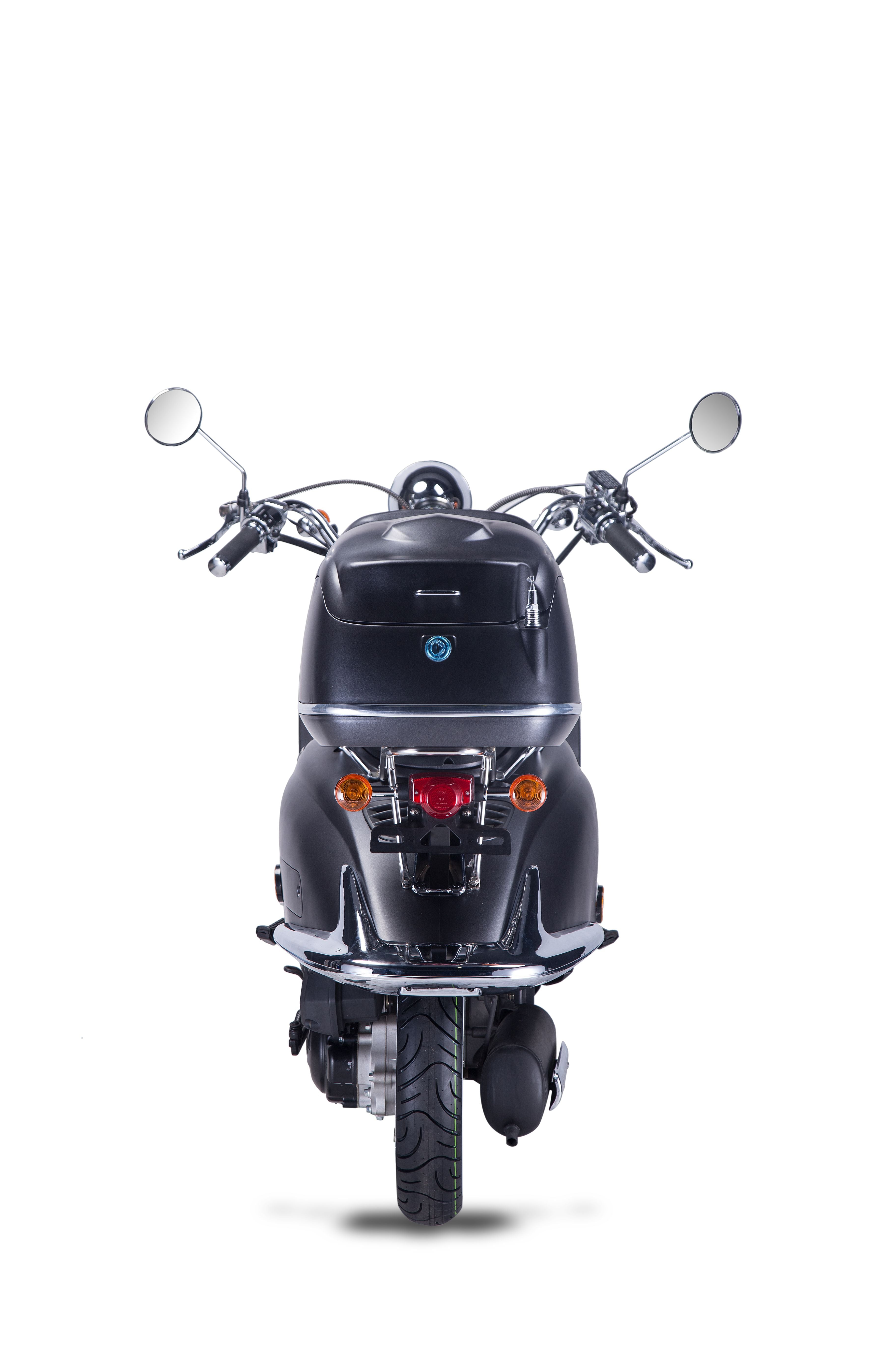 Strada - 125 ccm Euro 5+ mattschwarz - Sitzbank braun  - Heute bestellen, Vorfreude sichern - Lieferung startet Ende September
