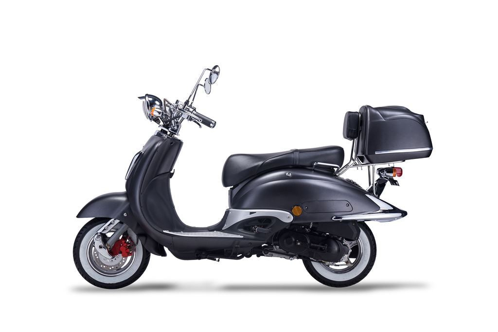 Strada - 125 ccm Euro 5+ mattschwarz - Sitzbank schwarz  - Heute bestellen, Vorfreude sichern - Lieferung startet Ende September