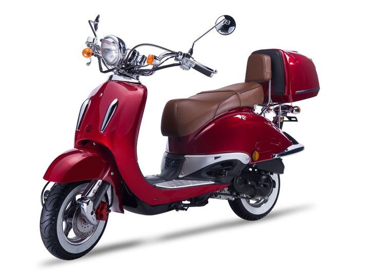 Strada - 125 ccm Euro 5+ rot - Sitzbank Farbe wählbar  - Heute bestellen, Vorfreude sichern - Lieferung startet Ende September