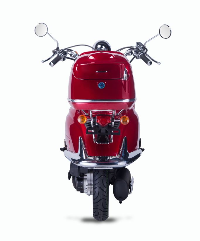 Strada - 125 ccm Euro 5+ rot - Sitzbank schwarz