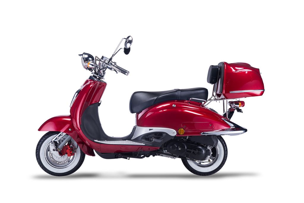 Strada - 125 ccm Euro 5+ rot - Sitzbank schwarz