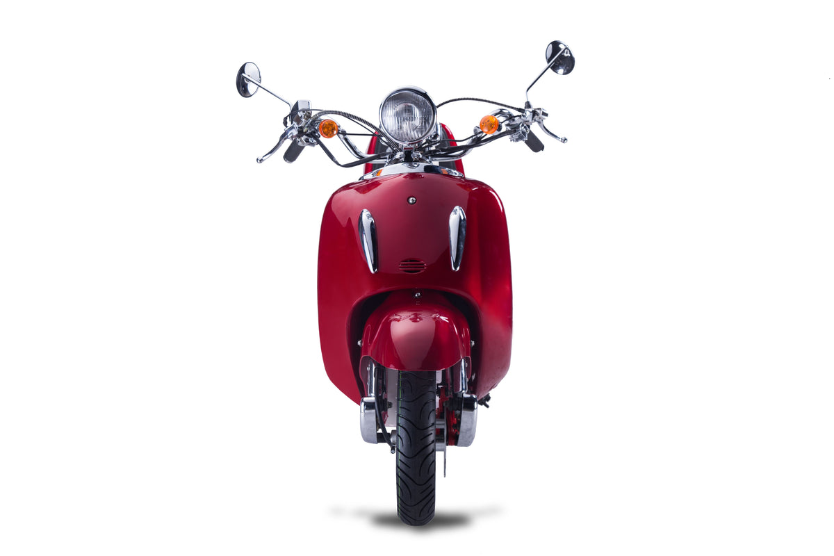 Strada - 125 ccm Euro 5+ rot - Sitzbank schwarz