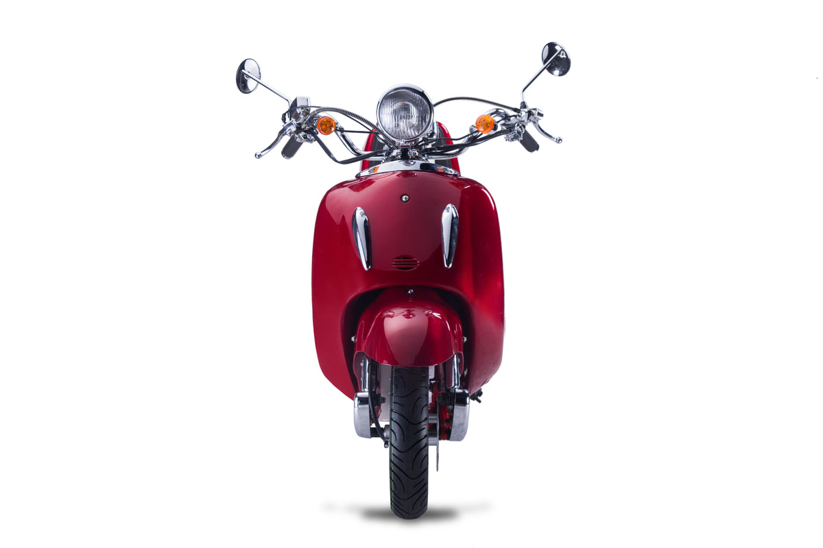 Strada - 125 ccm Euro 5+ rot - Sitzbank weiß