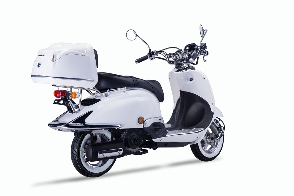 Strada - 125 ccm Euro 5+ weiß - Sitzbank schwarz - Heute bestellen, Vorfreude sichern - Lieferung startet Ende September