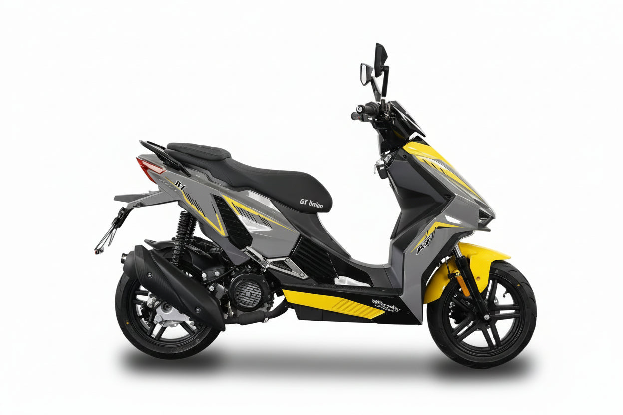 Unsere Neuheit nur bei GT Union Matador A7 -  125 ccm Euro 5+ grau-gelb