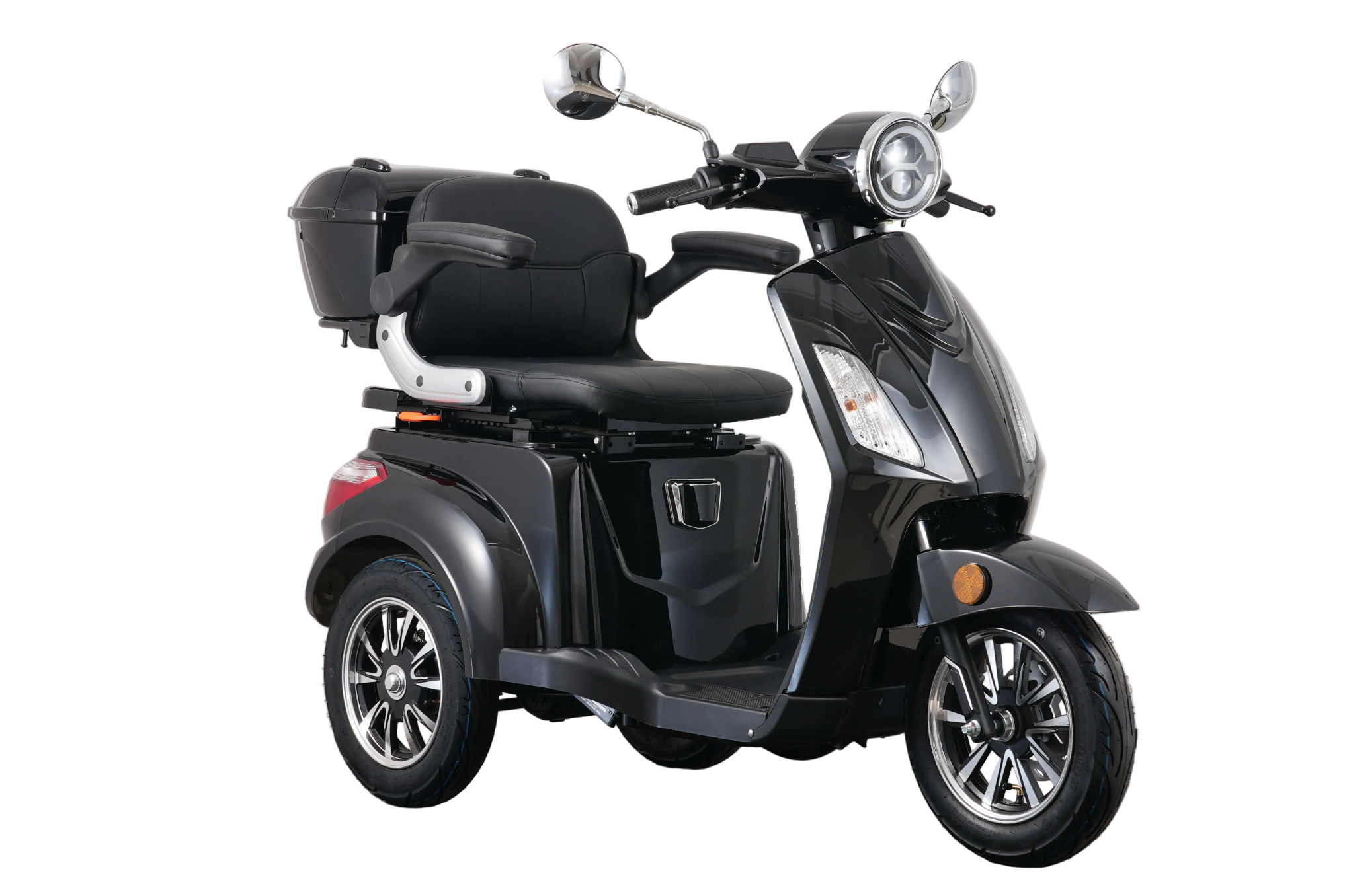 Seniorenmobil AM E-Trike Pro  -  schwarz mit Hardkoffer