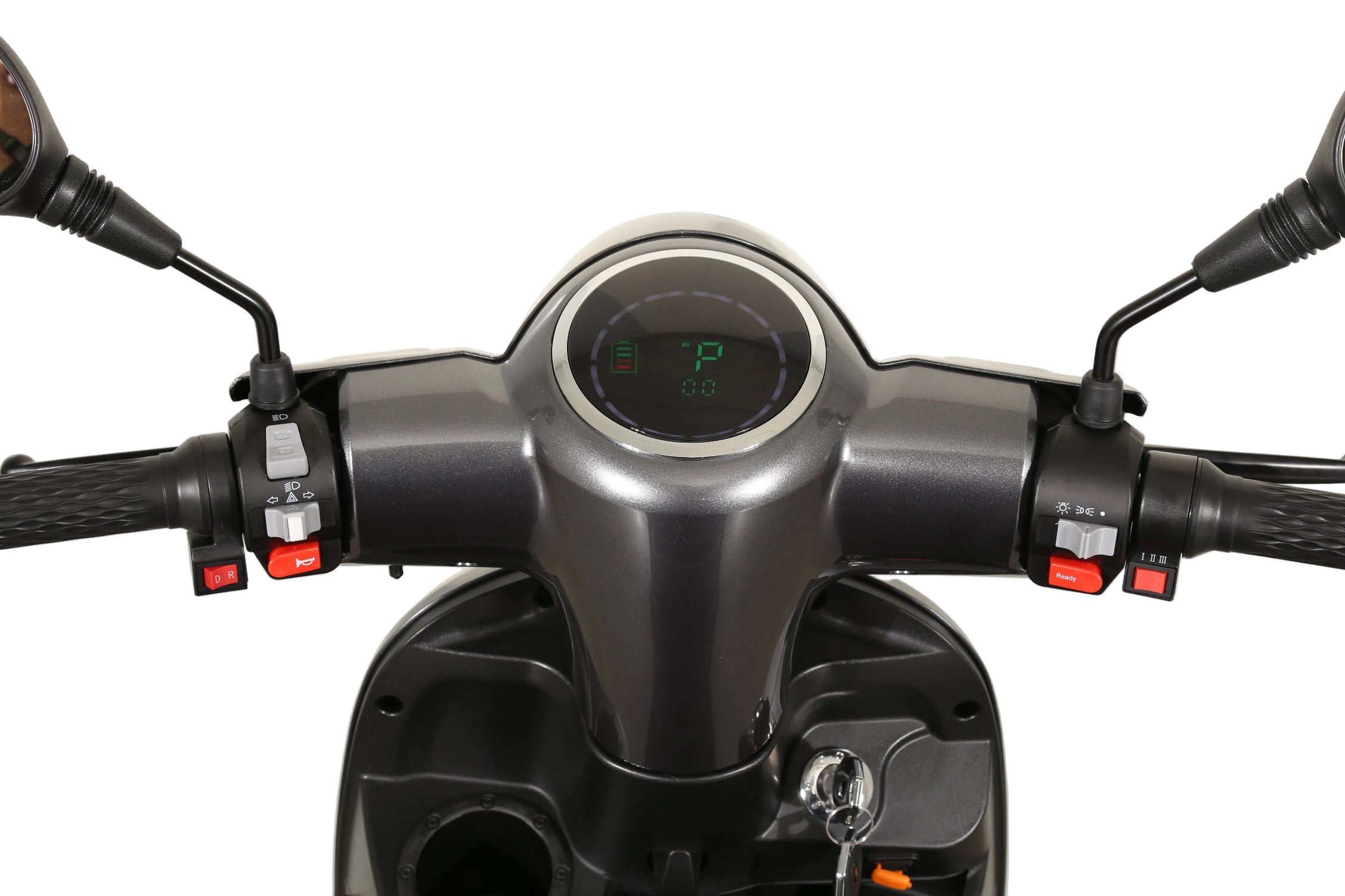 Seniorenmobil AM E-Rider 1000, 25 km/h -  grau mit Top Case