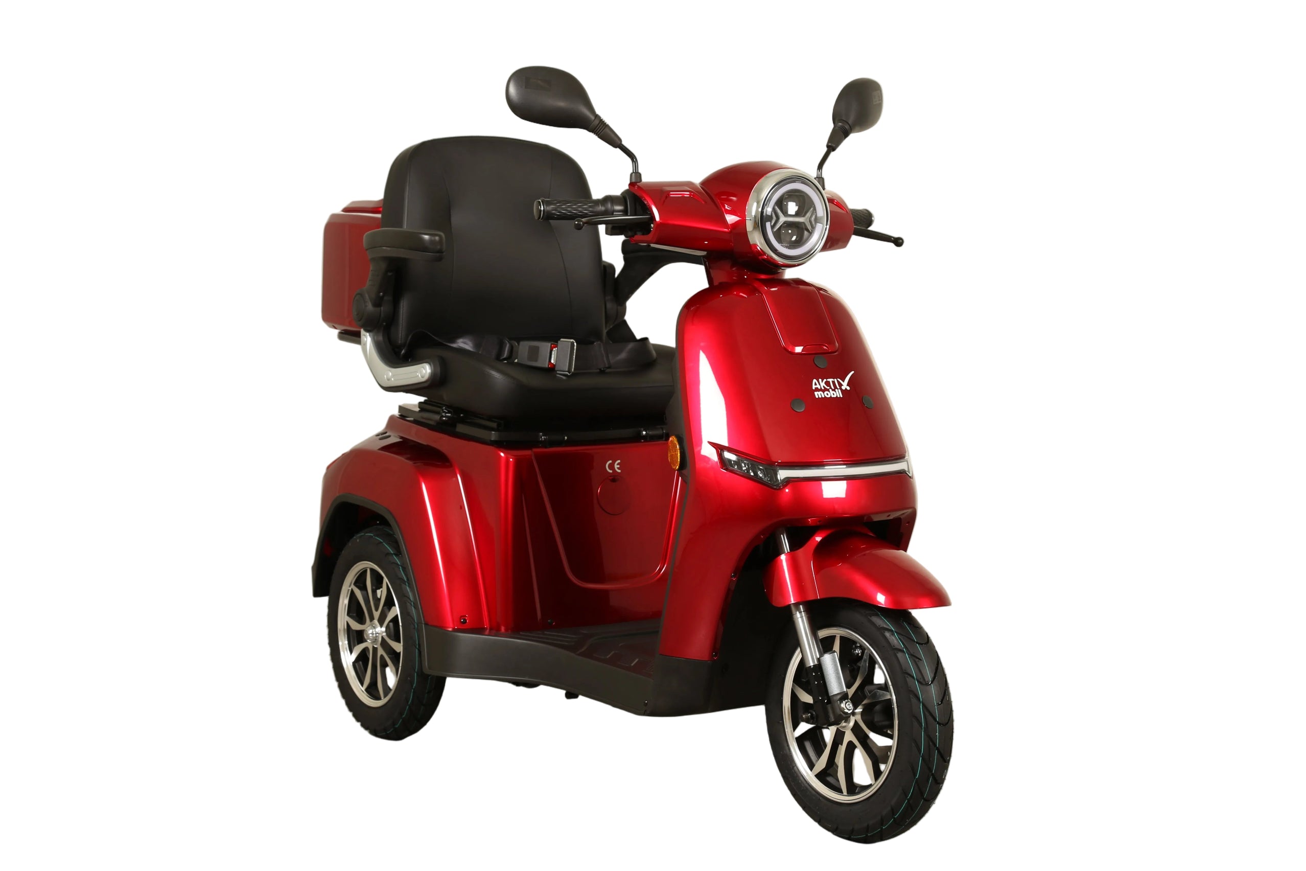 Seniorenmobil AM E-Rider 1000, 25 km/h -  rot mit Top Case