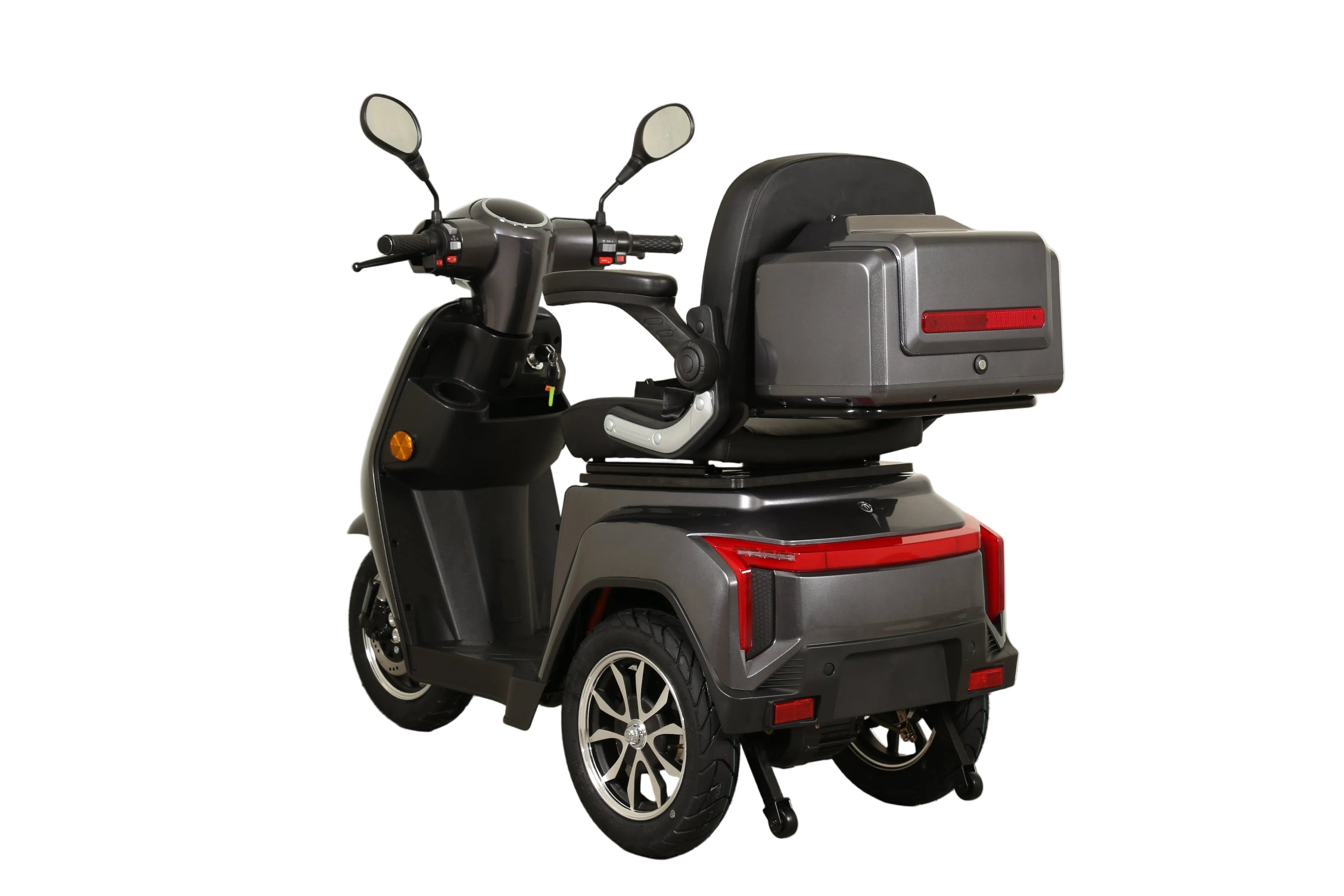 Seniorenmobil AM E-Rider 1000, 25 km/h -  grau mit Top Case