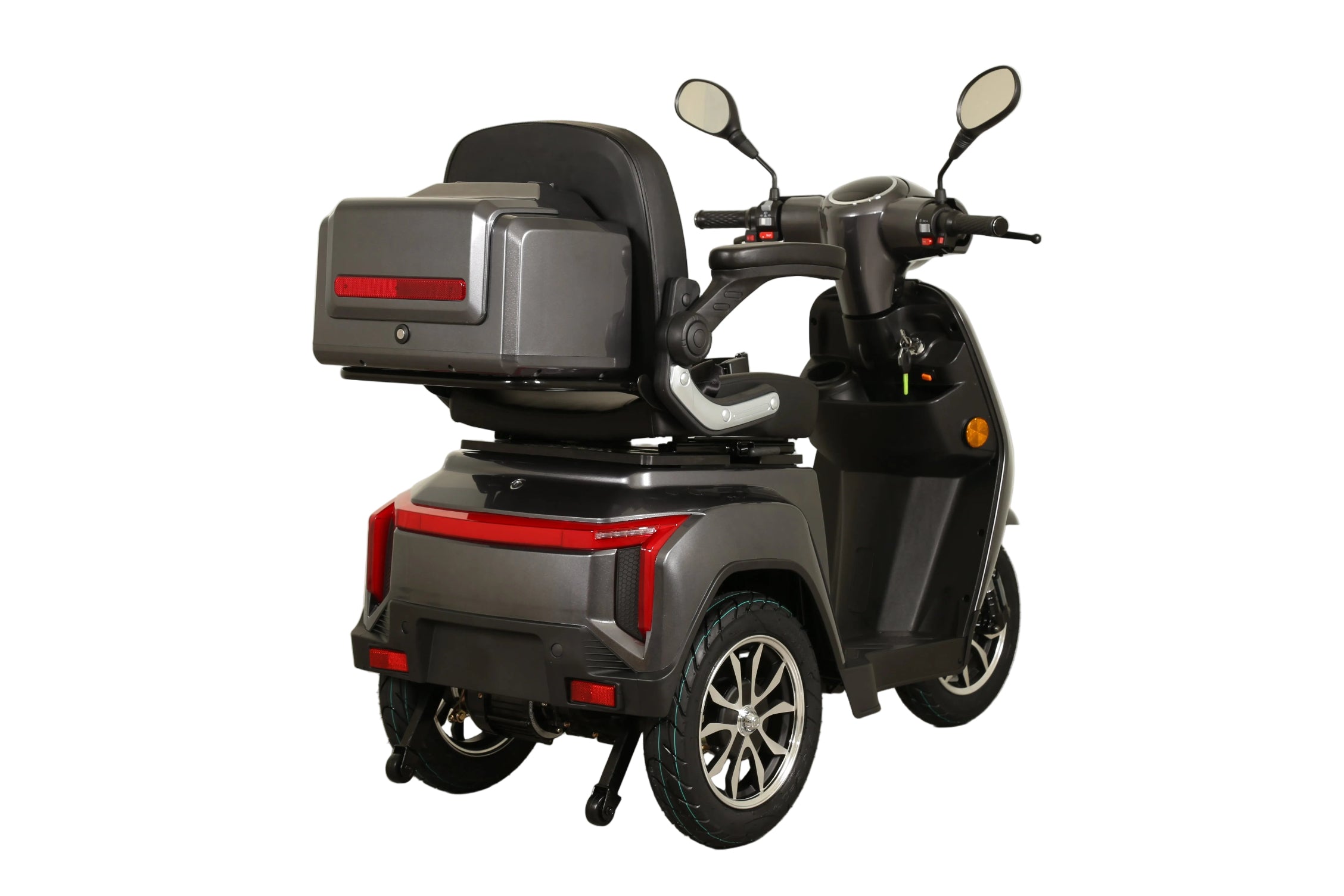 Seniorenmobil AM E-Rider 1000, 25 km/h -  grau mit Top Case