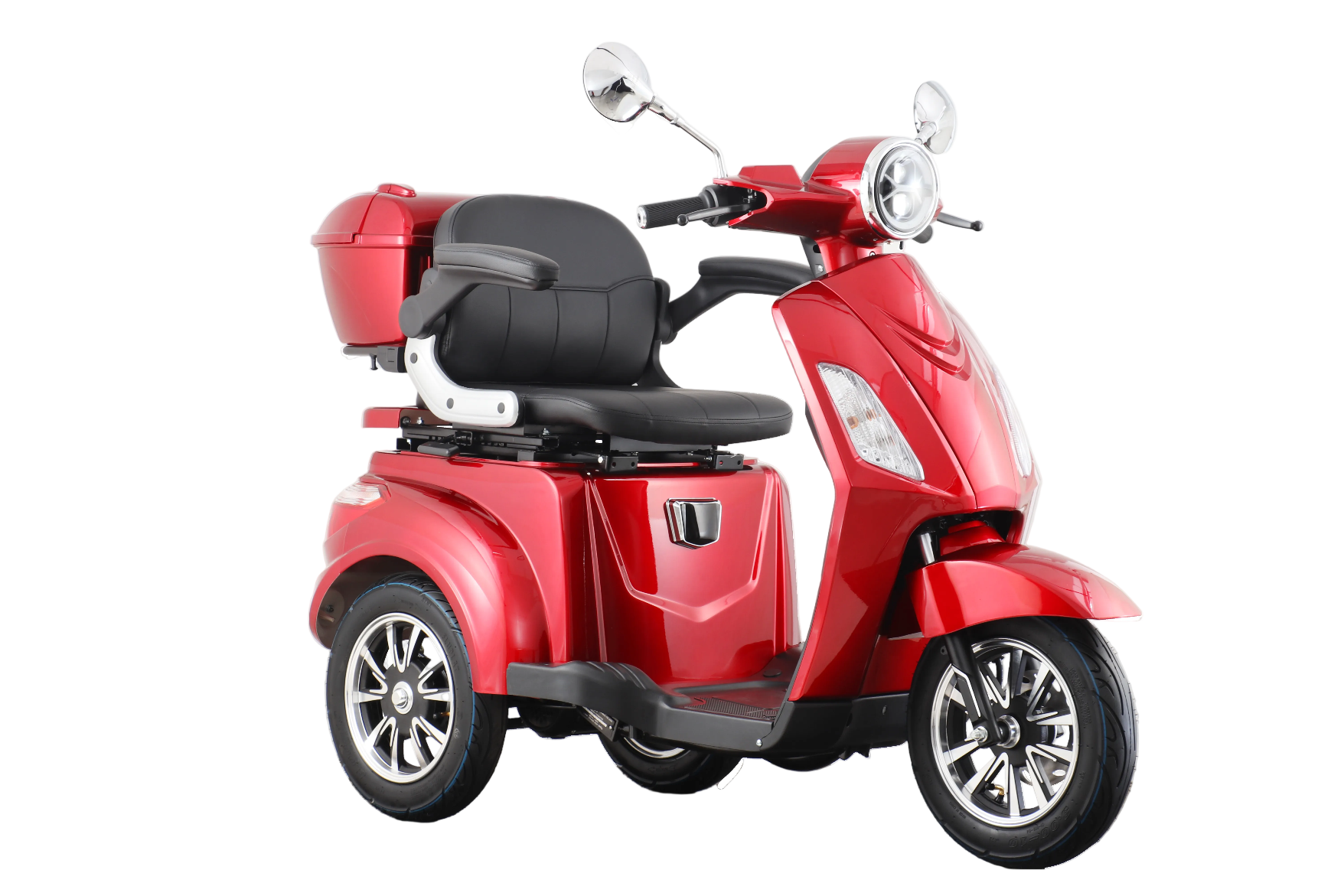 Seniorenmobil AM E-Trike Pro  -  rot mit Hardkoffer