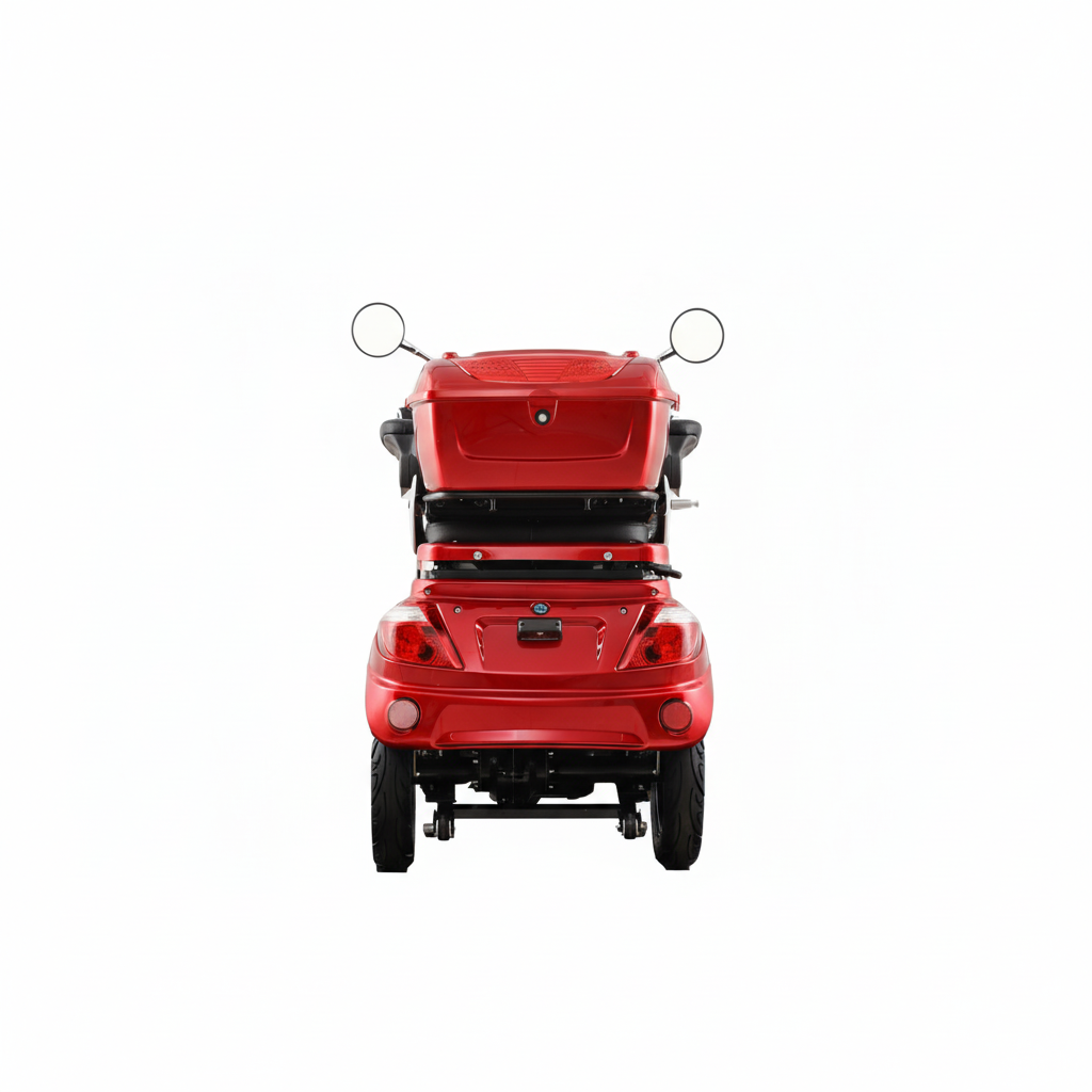 Seniorenmobil AM E-Trike Pro  -  rot mit Hardkoffer