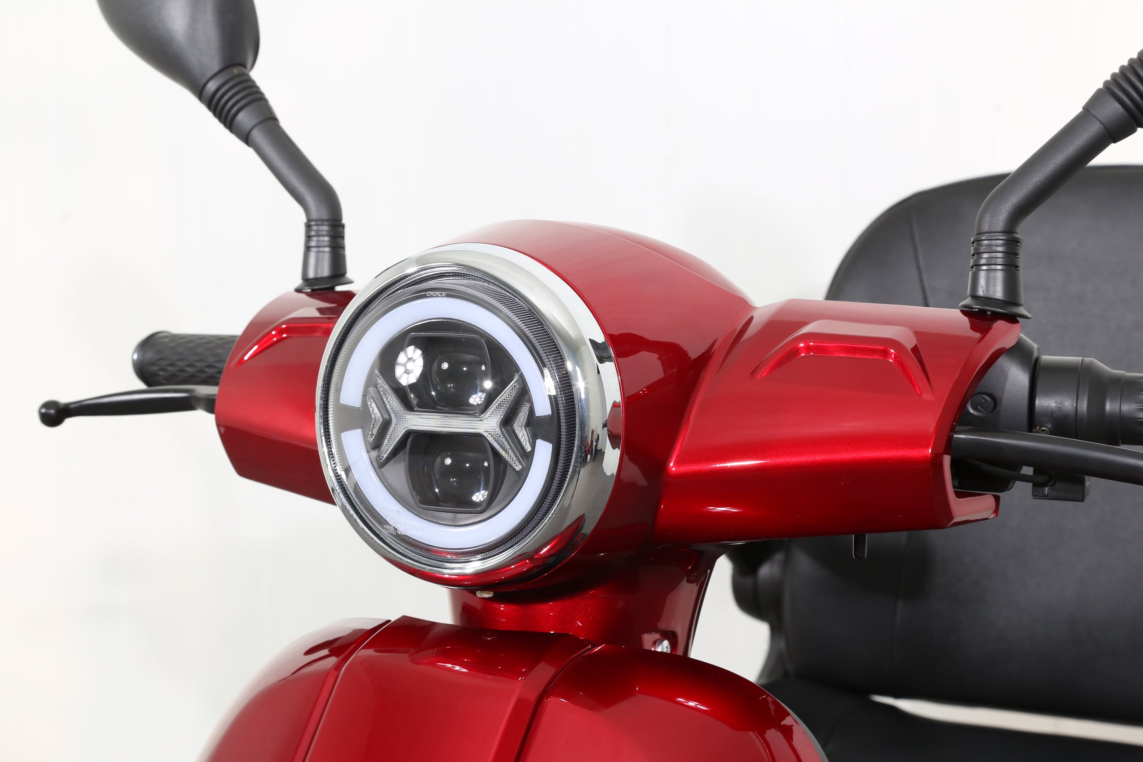 Seniorenmobil AM E-Rider 1000, 25 km/h -  rot mit Top Case