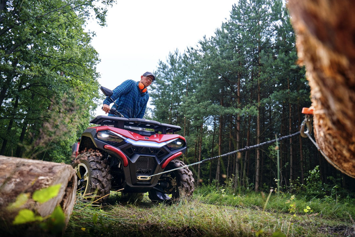 Hisun - ATV Guardian 550 36,7 PS 550ccm - waldcamouflage - Lenkerschutz, Gepäckträger vorne & hinten, Rückenlehne & Servolenkung