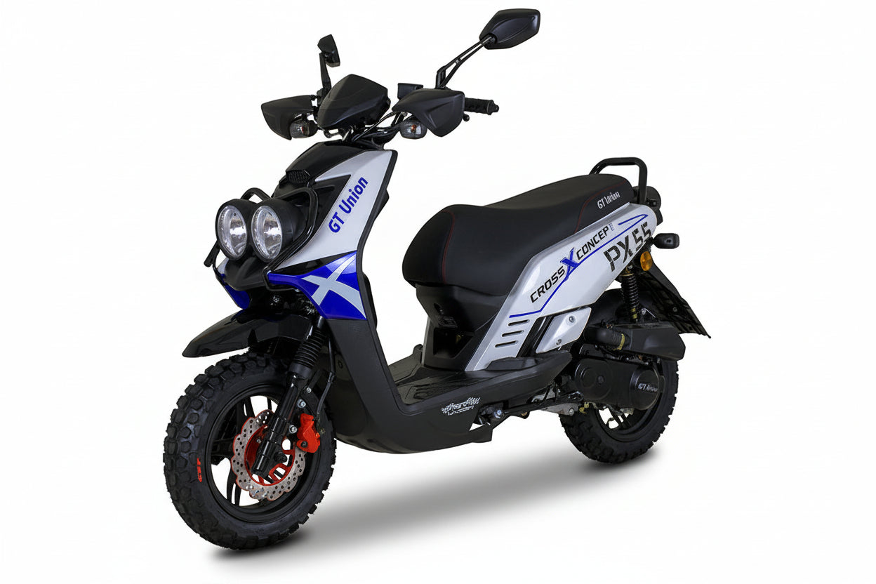 PX55 Cross Concept 125ccm Euro 5+ blau-weiss ab Ende August wieder verfügbar