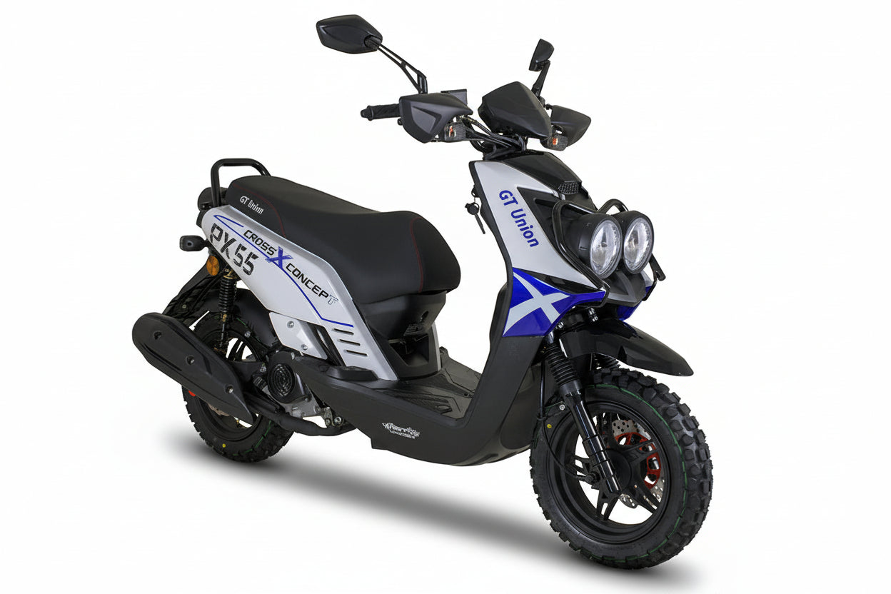 PX55 Cross Concept 125ccm Euro 5+ blau-weiss ab Ende August wieder verfügbar