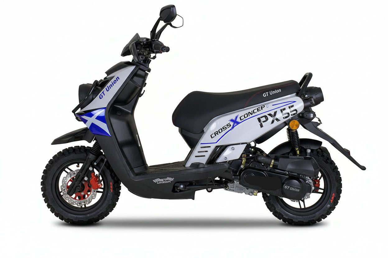 PX55 Cross Concept 125ccm Euro 5+ blau-weiss ab Ende August wieder verfügbar