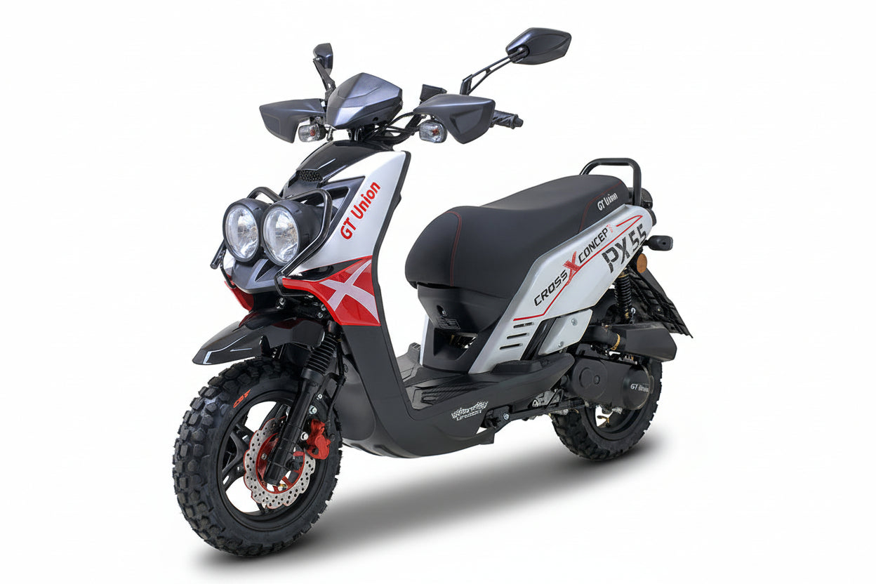 PX55 Cross Concept - 50ccm Euro 5 rot -weiß ab Ende August 2026 wieder verfügbar