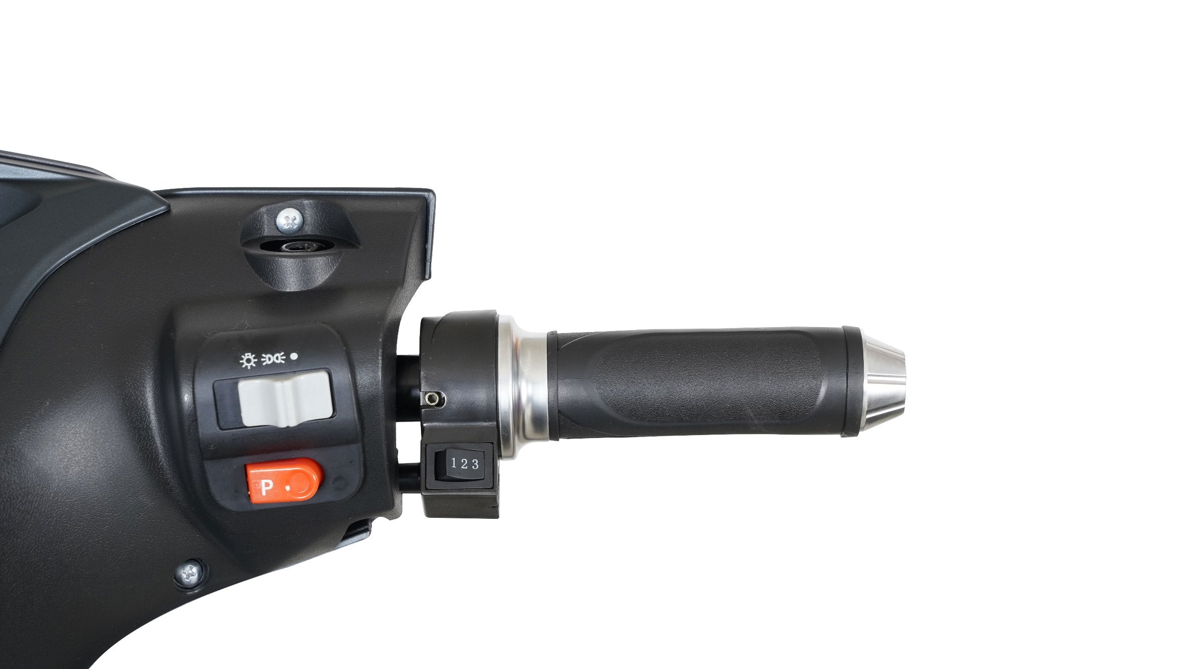 e-Adler 2400 Watt mattgrau mit Li Ion Akku und Alarmanlage