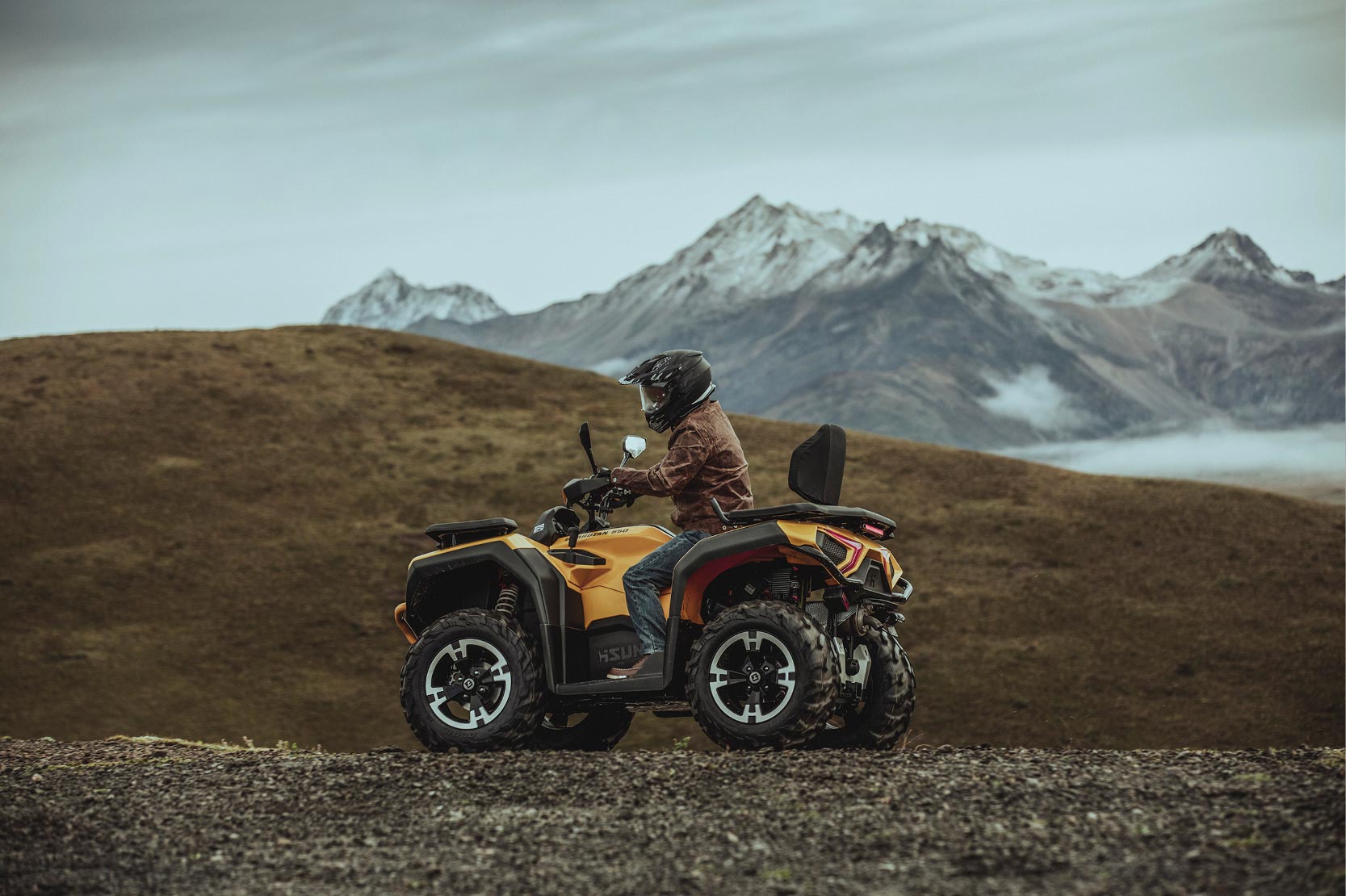 Hisun - ATV Guardian 400 31 PS 400ccm - schwarz - Lenkerschutz, Gepäckträger vorne & hinten