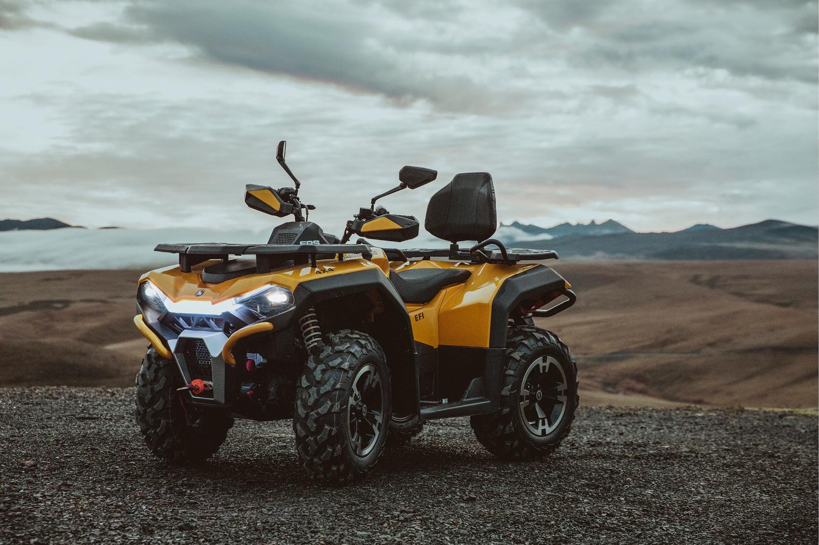 Hisun - ATV Guardian 400 31 PS 400ccm - schwarz - Lenkerschutz, Gepäckträger vorne & hinten